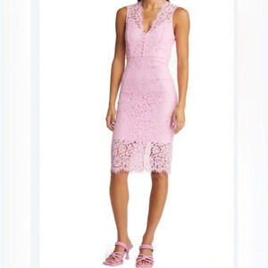 NWT Bardot Milana Lace Overlay Sleeveless Midi Dress M